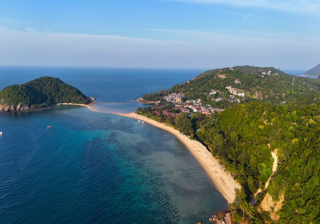 Koh Ma in Koh Phangan from above