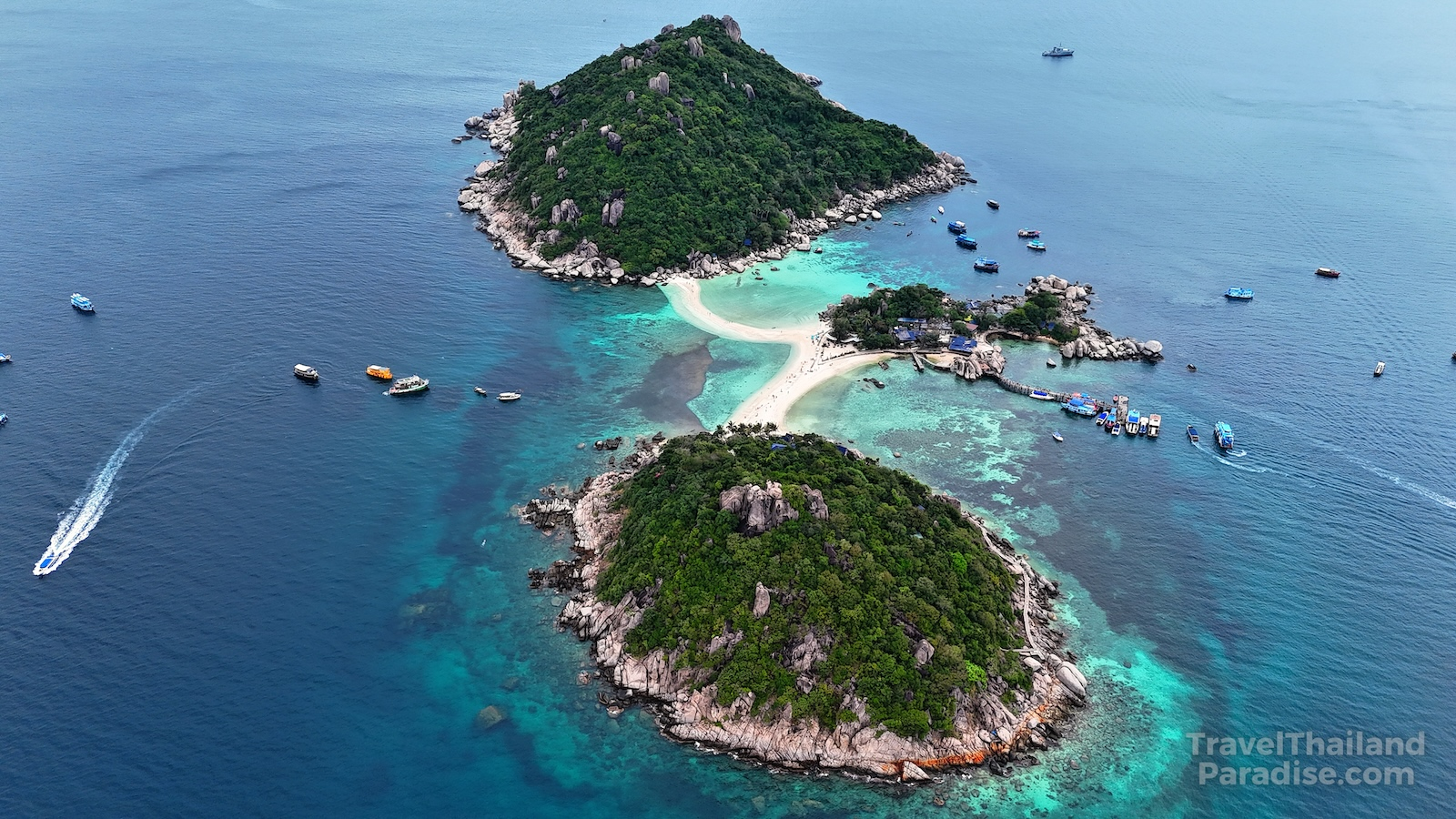 Koh Nang Yuan Thailand sandbar and viewpoint from above