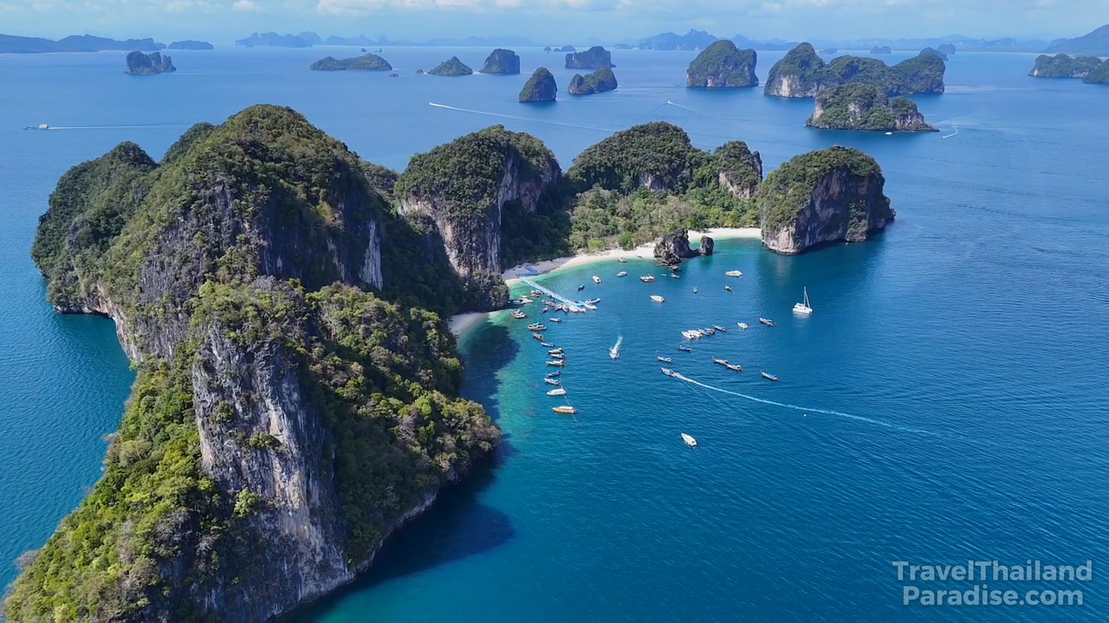 Hong Island Krabi Thailand aerial view